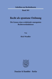 Cover Recht als spontane Ordnung