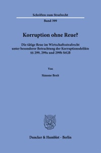 Cover Korruption ohne Reue?