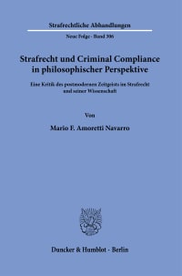 Cover Strafrecht und Criminal Compliance in philosophischer Perspektive