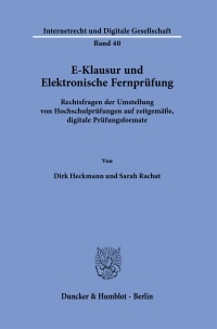 Cover E-Klausur und Elektronische Fernprüfung