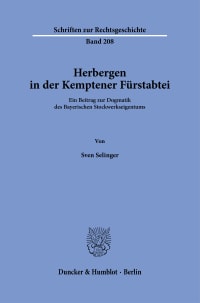 Cover Herbergen in der Kemptener Fürstabtei