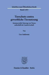 Cover Tierschutz contra gewerbliche Tiernutzung