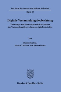 Cover Digitale Versammlungsbeobachtung