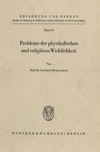 Cover Probleme der physikalischen und religiösen Wirklichkeit