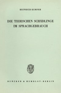 Cover Die tierischen Schädlinge im Sprachgebrauch