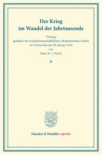 Cover Der Krieg im Wandel der Jahrtausende