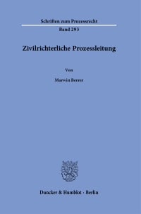 Cover Zivilrichterliche Prozessleitung