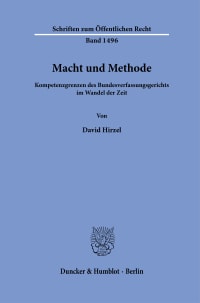 Cover Macht und Methode