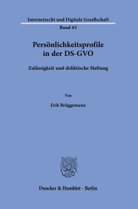 Cover Persönlichkeitsprofile in der DS-GVO