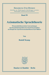 Cover Axiomatische Sprachtheorie