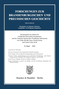 Cover Forschungen zur Brandenburgischen und Preußischen Geschichte (FBPG)