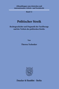 Cover Politischer Streik