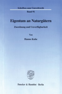 Cover Eigentum an Naturgütern