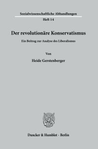 Cover Der revolutionäre Konservatismus