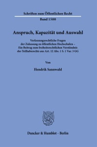 Cover Anspruch, Kapazität und Auswahl