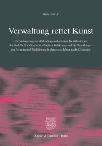 Cover Verwaltung rettet Kunst