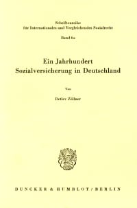 Cover Ein Jahrhundert Sozialversicherung in Deutschland