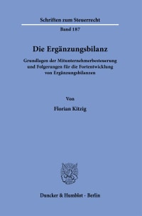 Cover Die Ergänzungsbilanz