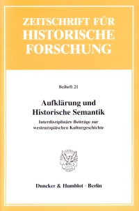 Cover Aufklärung und Historische Semantik