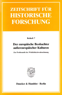 Cover Der europäische Beobachter außereuropäischer Kulturen