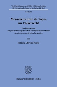 Cover Menschenwürde als Topos im Völkerrecht