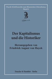 Cover Der Kapitalismus und die Historiker