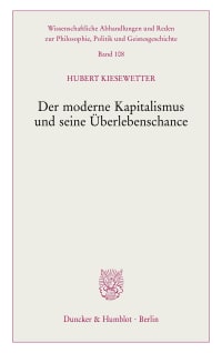 Cover Der moderne Kapitalismus und seine Überlebenschance