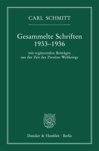 Cover Gesammelte Schriften 1933–1936