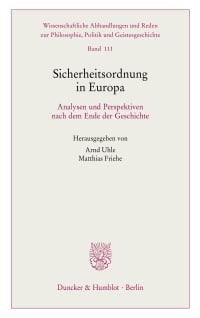 Cover Sicherheitsordnung in Europa