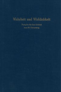 Cover Wahrheit und Wirklichkeit