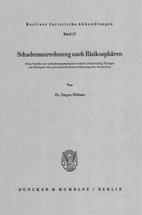 Cover Schadenszurechnung nach Risikosphären