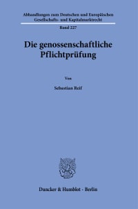 Cover Die genossenschaftliche Pflichtprüfung