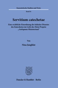 Cover Servitium catechetae