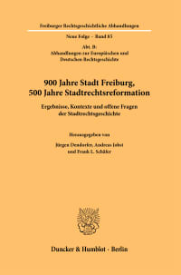 Cover 900 Jahre Stadt Freiburg, 500 Jahre Stadtrechtsreformation