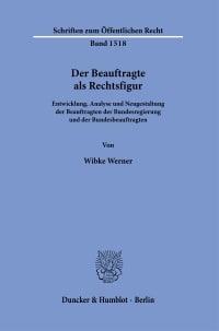 Cover Der Beauftragte als Rechtsfigur