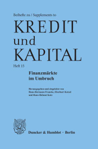 Cover Finanzmärkte im Umbruch