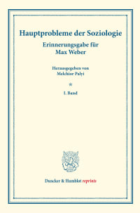 Cover Hauptprobleme der Soziologie