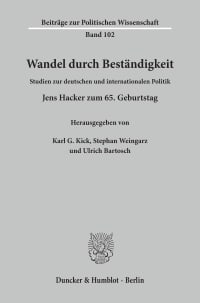 Cover Wandel durch Beständigkeit