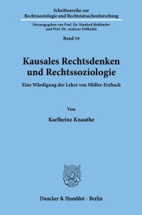 Cover Kausales Rechtsdenken und Rechtssoziologie