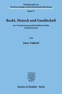 Cover Recht, Mensch und Gesellschaft