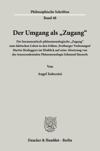 Cover Der Umgang als »Zugang«