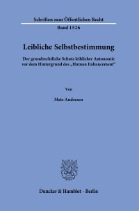 Cover Leibliche Selbstbestimmung