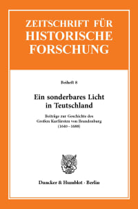 Cover Ein sonderbares Licht in Teutschland