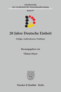 Cover 20 Jahre Deutsche Einheit
