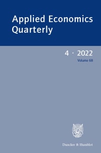 Cover Applied Economics Quarterly (AEQ)