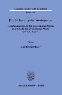 Cover Die Sicherung der Werteunion