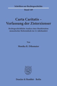 Cover Carta Caritatis - Verfassung der Zisterzienser