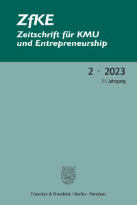 Cover ZfKE – Zeitschrift für KMU und Entrepreneurship (ZfKE)