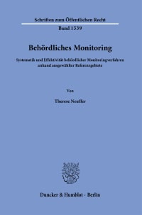 Cover Behördliches Monitoring