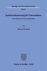 Cover Sanktionsbemessung bei Unternehmen